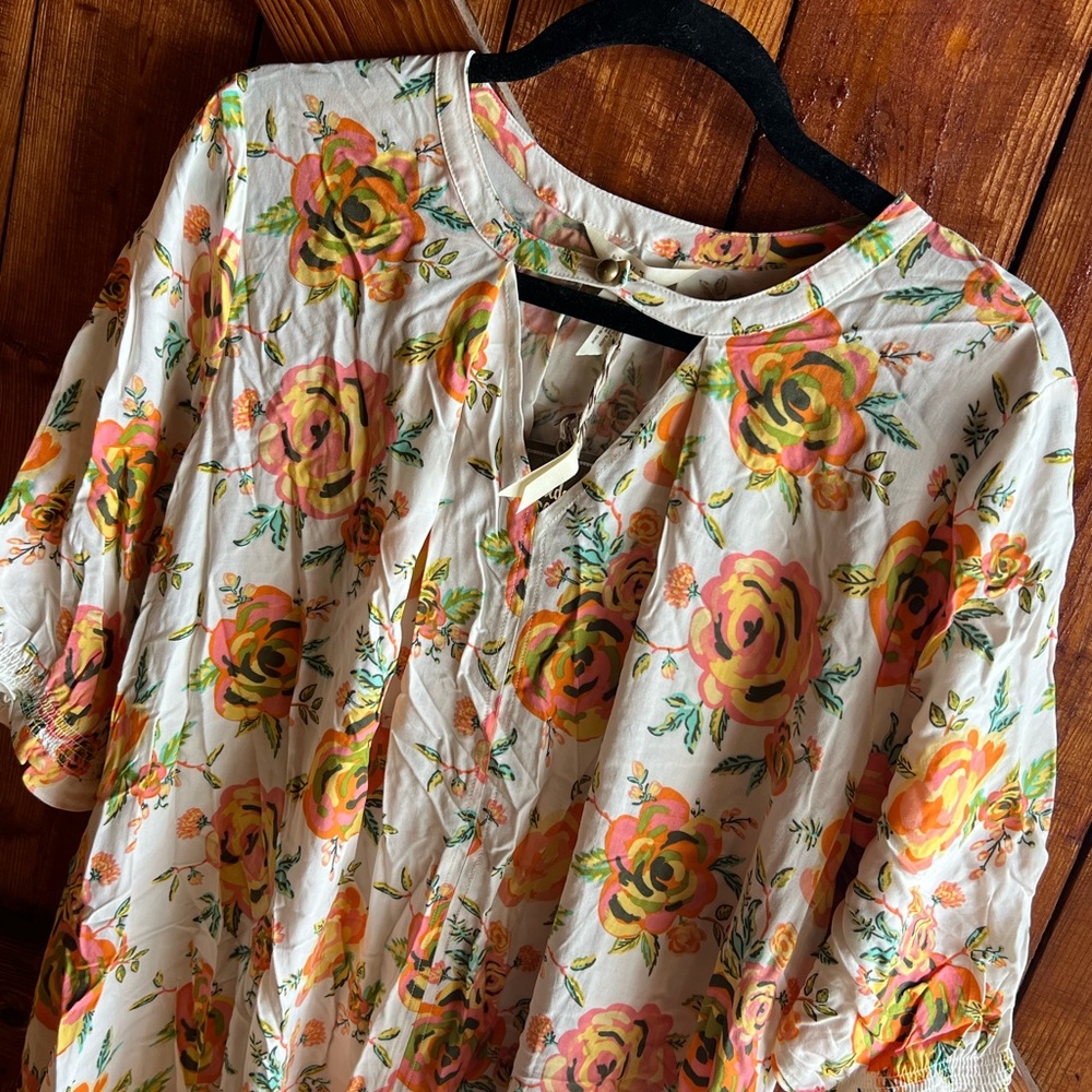 Matilda Jane Floral Dress with Pink and Yellow Hues - Picture 4 of 8